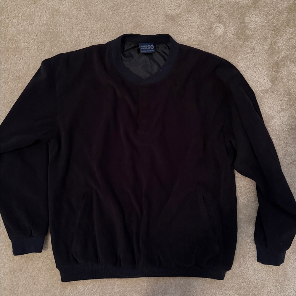 Men's Classic Black Crewneck Sweater